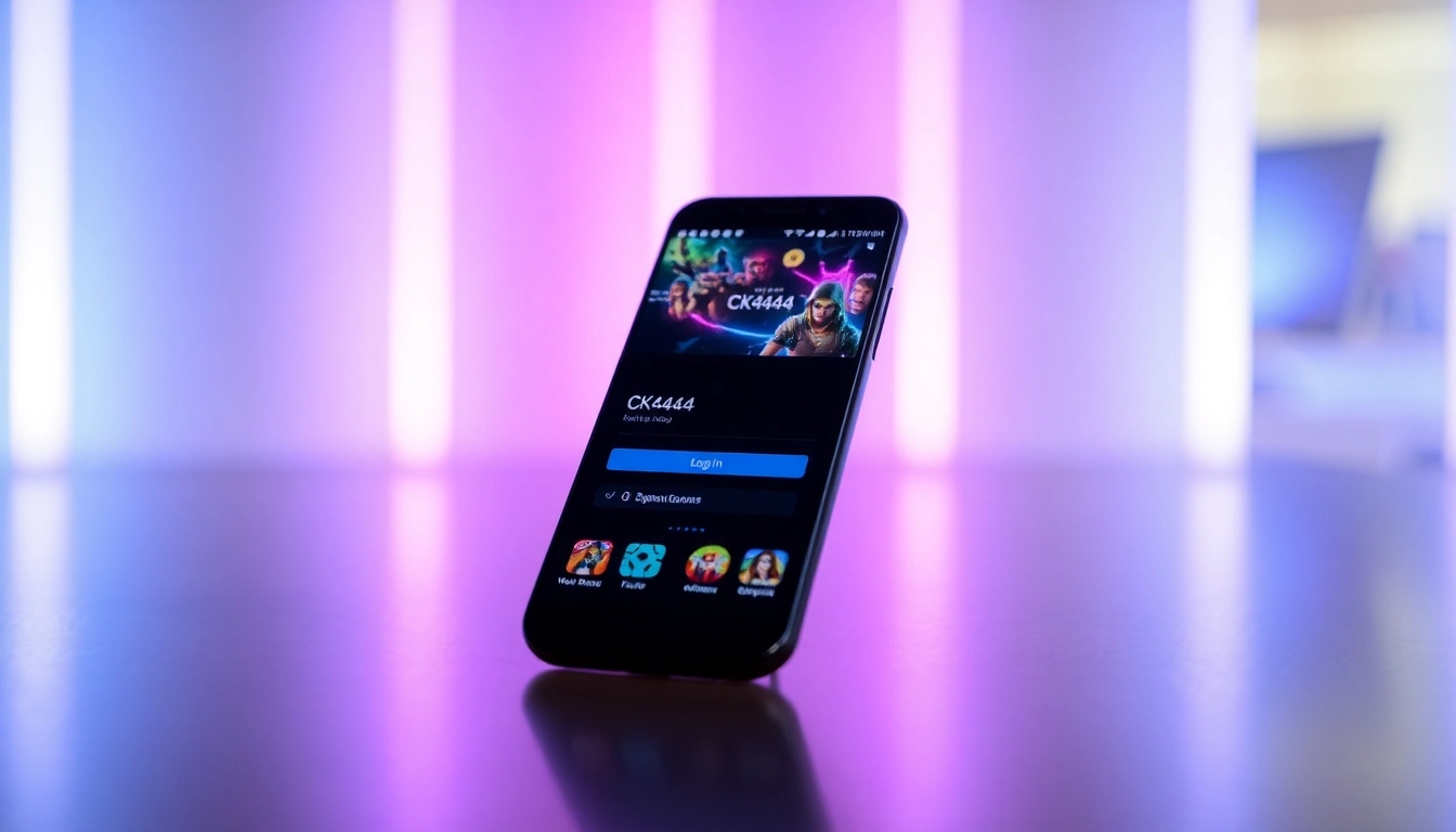 Use the ck4444 login app android to access secure online gaming quickly and easily on your device.