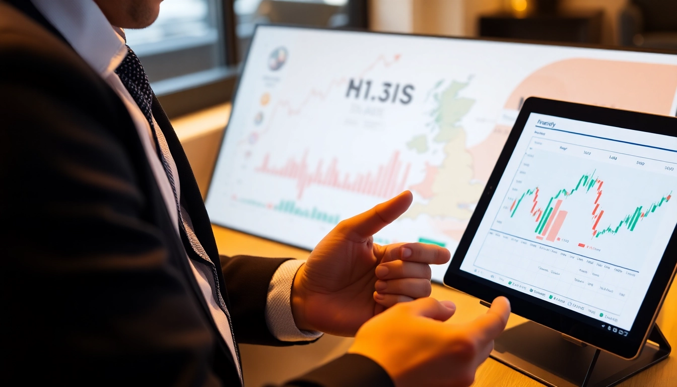 Investment Guides UK Expert financial advisor reviewing stock charts and investment options in